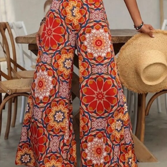 Floral Palazzo Pants - size Small - Picture 3 of 6